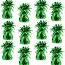 Metallic Balloon Weights, Birthday Party Favors, Novelty and Gag Gifts, 5.5" Inches, 12-Pack (Green)