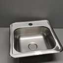 Elkay D115151 Dayton Single Bowl Drop-in Stainless Steel Bar Sink 15 x 15 with 2" Drain Hole