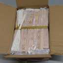 50 Sets Wooden Hand Fan Wood Handheld Folding Fans with Organza Bags and Thank You Tag and Tassels Wedding Party Favors