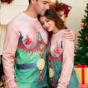 Idgreatim Unisex Ugly Christmas Crewneck Sweatshirt Novelty 3D Graphic Long Sleeve Sweater Shirt (M)