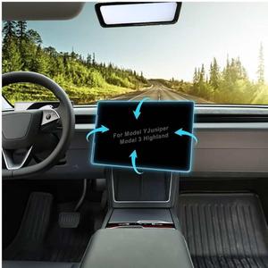 HANSSHOW 2.0 Screen Swivel Mount fits for Tesla Model Y Juniper/3 Highland Center Console Touchscreen Rotating Bracket for Model Y Juniper Accessories Gift (Keep Original Height)