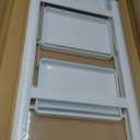 White Step Ladder White 3 Step Folding, Sturdy 330 Lbs Small Step Stool for Adults, Closet Step Stool Ladder with Anti-Slip Wide Pedals, Portable Folding Ladder for Home Kitchen Office