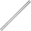 2-Pack SDS Plus Masonry Drill Bits 1/2 Inch x 18 Inch Long Rotary Hammer Drill Bits Carbide Tipped for Concrete Brick Cement Stone Block.
