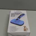 Self-Cleaning Brush for Pet Deshedding - Skin-Friendly Grooming Tool for Dogs and Cats, Blue