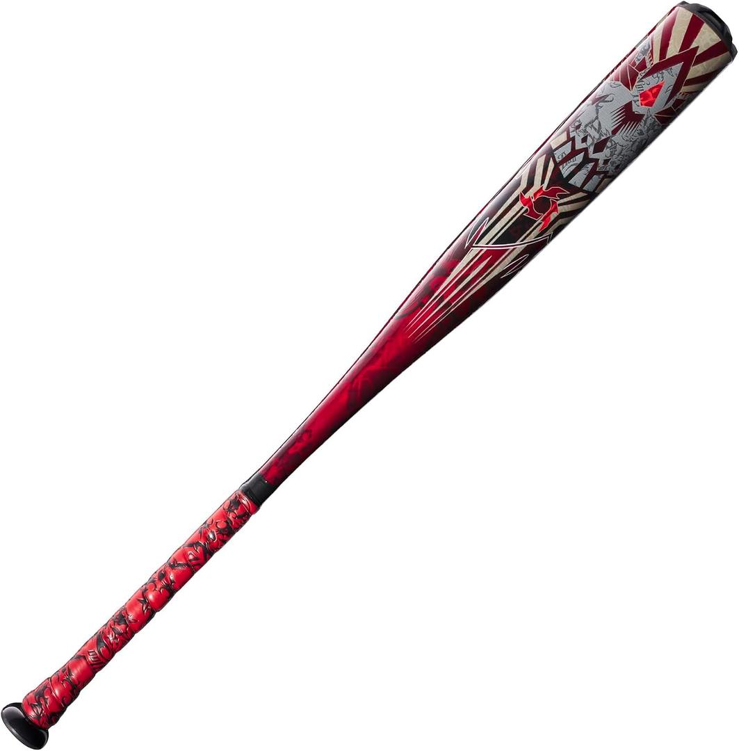 DeMarini Voodoo One Piece (-5) USA Baseball Bat, Red/Black, 30 Inches, 25 Ounces