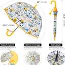 Kids Clear Umbrellas for Rain Dome Bubble Umbrella Windproof for Kids Boys and Girls