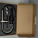 KENES Champagne Bronze Vessel Sink Faucet, Single Handle Gold Tall Bathroom Faucet Single Hole, Bathroom Vanity Faucet with Pop Up Drain and Supply Lines, KE-9005C-CB