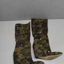 Women's Wedge Heel Knee High Slouchy Foldover Buttons Boots