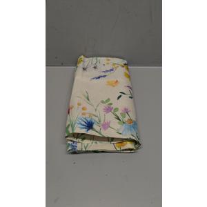 Artoid Mode Daisy Eucalyptus Lavender Floral Leaves Summer Table Runner, Spring Kitchen Dining Table Decoration for Home Party Decor 13x36 Inch (Beige)