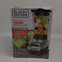 BLACK+DECKER PowerCrush Multi-Function Blender with 6-Cup Glass Jar, 4 Speed Settings, Silver