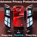 Privacy Screen Protector Compatible with iPhone 17 Pro Max (2 Pack), Tempered Glass, 3X Stronger, Super Privacy, Edge-to-Edge Coverage, HD Clear, Anti-Scratch, Anti-Fingerprint