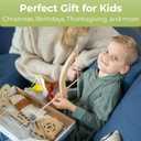BOWRILLA Kids Bow and Arrow Set | Wooden Archery Toy for Boys & Girls Aged 3-7, Bow and Arrow for Kids | Includes 5 Arrows, 4 Targets, Cotton Quiver | Indoor & Outdoor Play