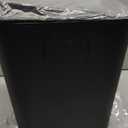 TIPGO Bathroom Trash Can with Lid, 4 Gallon / 15 Liter Small Garbage Can, Press Top Bin, Plastic Wastebasket with Pop-Up Lid for Bedroom, Living Room, Office (Black)