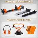 3-in-1 Kids Yard Tools - Kids Weed Wacker Toy, Kids Leaf Blower & Chainsaw, Kids Garden Tools with Safety Equipment, Realistic Lights & Sounds, Pretend Play Outdoor & Indoor Toys