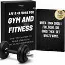 Gym & Fitness Affirmation Cards For Men Women Teens, 50 Daily Affirmations Deck for Motivational Workout Inspiration for Athletes Weightlifting