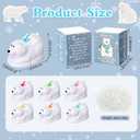 Soulchen 30 Sets Small Mini Christmas Positive Gifts for Coworkers Employee Bulk Xmas Pull Back Cars Toys Office Thank You Support Boxes Christmas Holiday Party Favors (Polar Bears)