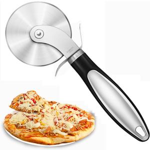 Stainless Steel Pizza Cutter Wheel with Finger Guard - Durable 3 Inch Pizza cutter for pizza oven, Easy to Clean