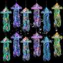 Jellyfish Decor - 12 Pcs Jellyfish Lanterns for Under the Sea Decorations, Hanging Jelly Fish Decoration for Mermaid Theme Party & Birthday Gifts for Women Girls (6 Colors)