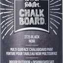 FolkArt FA2725 Multi-Surface Chalkboard Paint (16 Ounce), 2725 Black