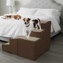 Pet Gear Easy Step Bed Stair for Cats/Dogs, Coffee Bean
Adjusts to Either Side of Bed, Removable Washable Carpet Treads, Storage Compartment, For Pets Up to 75lbs