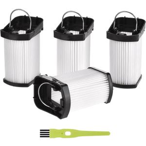 4 Pack Replacement Vacuum Filter for Shark WANDVAC POWER PET WV401BL WV401PK WV403BR WV410BL WV410GN WV410PR Cordless Handheld Vacuum, Fabric Filter Compare to Part # XFFWV400