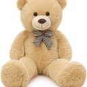 MaoGoLan Giant Teddy Bear Plush Toy - Ultra Soft & Cute Large Stuffed Animal 39 inches, Perfect for Baby Showers, Birthdays, Valentines Day Gifts (Kids, Couples, Family), Tan