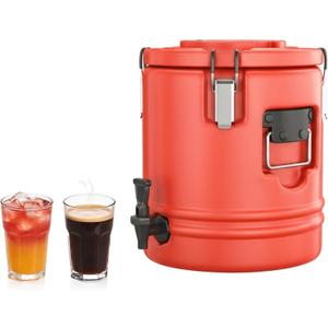 5.3 Gallon Insulated Beverage Dispenser, Hot Beverage Dispenser | Water Jug Insulated, 304 Stainless Steel Insulated Drink Dispenser for Hot & Cold Drinks