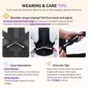 Posture Corrector for Women and Men, Adjustable Back Support Brace for Office, Home, Daily Wear, Breathable Shoulder Straightener for Upper Lower Back Pain Relief, Under Clothes Hunchback Correction, Medium