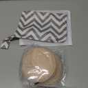 Organic Nursing Pads - 14 Washable Viscose Derived from Bamboo Breastfeeding Pads, Wash Bag, Reusable Breast Pads for Breastfeeding, Nipple Pads for Breastfeeding Essentials(Bare Beige, M 3.9")