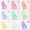 Macaron Colorful Balloons,144Pcs Mixed Size 5/12/18 Inch Assorted Pastel 9 Color Rainbow Latex Balloon for Unicorn Birthday Wedding Baby Shower Engagement Anniversary Christmas Party Decorations