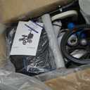BlessReach Steerable Knee Scooter Deluxe Medical Scooter for Foot Injuries Compact Crutches, with Dual Rear on-Wheel Brake and Shock Absorption Under The Knee padBlue
