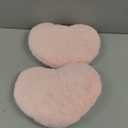 2PCS Throw Pillows Heart Pillow Home Decor Decorative Couch Pillows Bed Pillows Outdoor Pillows Valentine Gifts,Pink 9"*13" (Small)