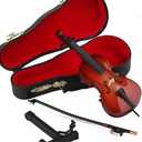 Wooden Miniature Cello with Stand, Bow and Case Mini Musical Instrument Cello Replica Collectible Figurines Dollhouse Accessories Model Home Decoration Display Ornament (5.51"x1.97"x0.63")