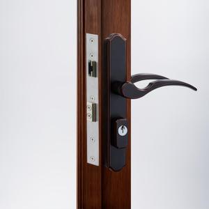 House Guard Storm Door Handle Replacement with Lock, Fits Storm & Screen Doors, for 1.11.97 Inch Thick Doors, 0.87 Inch & 1.02 Inch Backset, 2.5 Inch Center-to-Center Spacing (Oil Rubbed Bronze)
