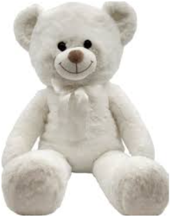 HH Jumbo Bear Plush White 36 inch