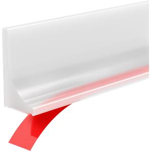 67" Shower Threshold Water Dam Silicone Shower Water Guard Collapsible Shower Door Bottom Seal Shower Splash Guard for Wet and Dry Separation (Transparent)