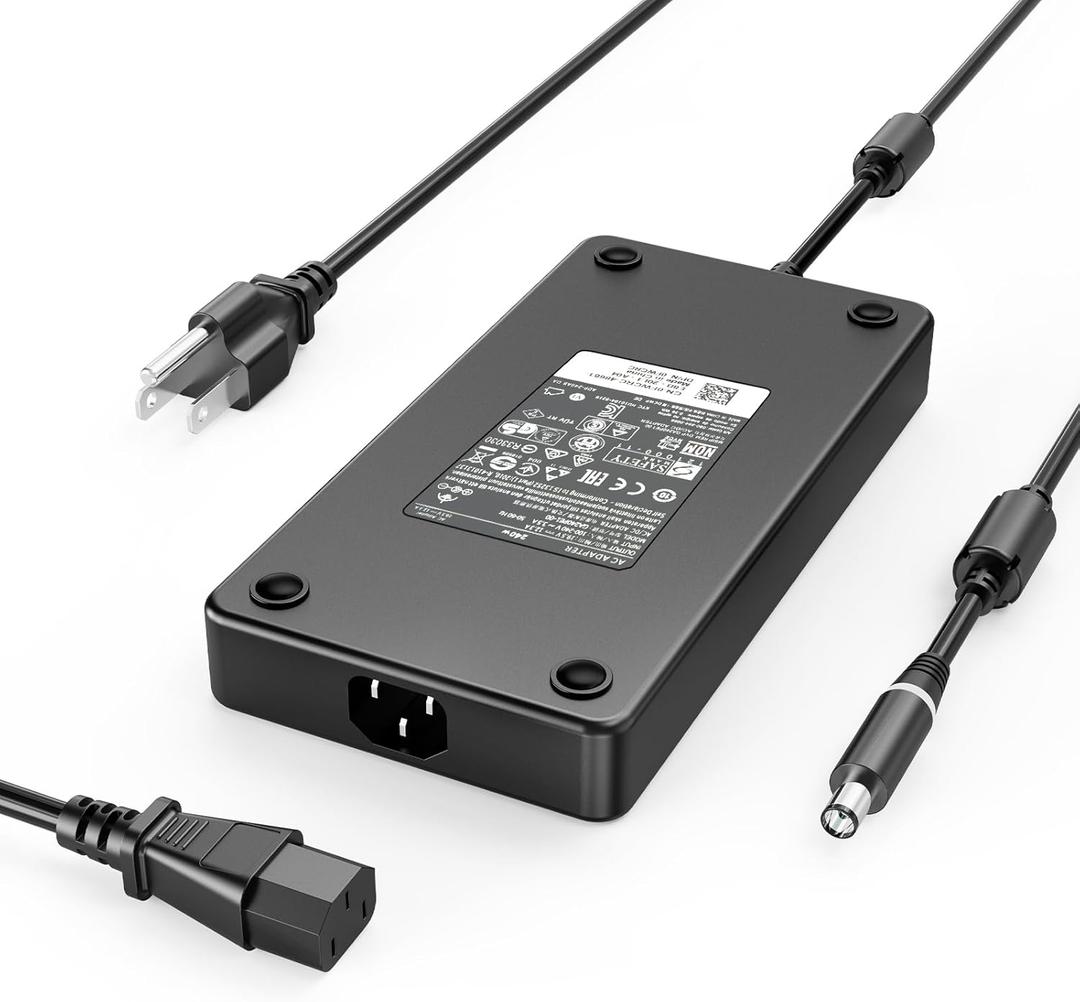 240W Charger Fit for Dell Alienware M15 17 15 R3 R4 R5 R2 13 M17 X51 M17X M18X G5 G7, Precision 7710 7540 M6400 M6500 M6700 M6800 J211H GA240PE1-00 AC Adapter Power Cord