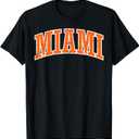 Miami Orange Vintage Florida Vacation Tourist Men Women Kids T-Shirt, 3XL