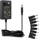 Kado Power Adapter 12V-3A 2.5A 2A 1.25A 1A AC/DC Power Cord 5.5x2.1mm with 8 Tips Made for Sceptre Monitor, Echo Smart Speaker & Display, Webcam, Router, Mini PC, Projector, CCTV, Bluetooth Speaker
