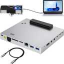 PCIE 3.0 x16 24Gbps Thunderbolt eGPU Dock, Cable Compatible with External GPU NVIDIA AMD Graphics Card for Windows Laptop Gaming Console Featuring Thunderbolt 3/4 USB 4, Powered by PD/DC/ATX