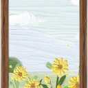 8x24 Wood Frame Brown, Rustic Natural Wooden 24x8in Poster Picture Frame, Distressed 8 x 24inch Woodgrain Gallery Photo Frame with HD Plexiglass, Horizontal Vertical Wall Mounting Display 1pcs