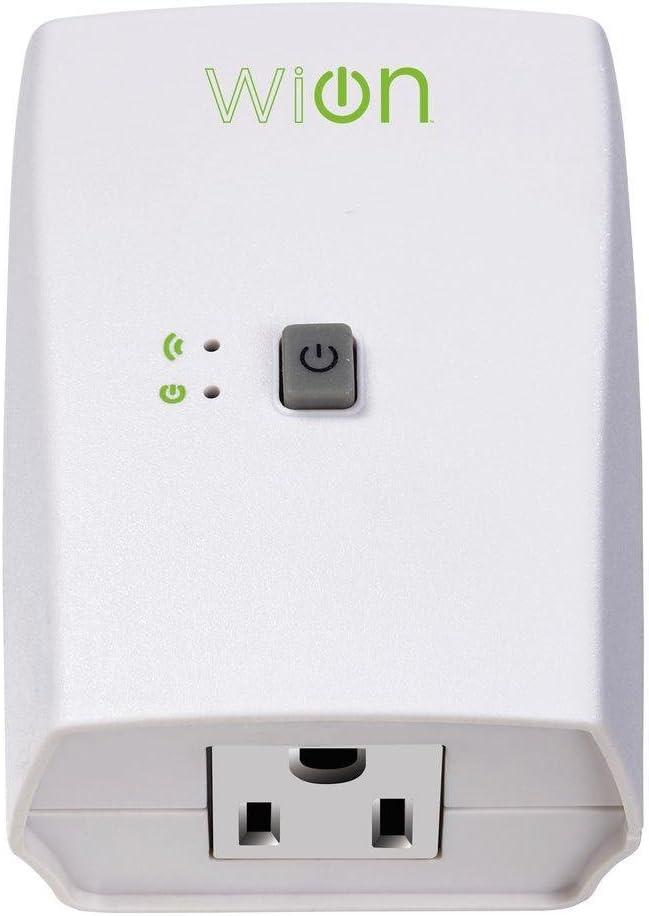 WiOn 50050 Indoor WiFi Plug With 1 Grounded Outlet; White