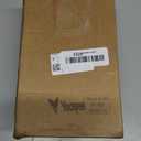 Yeaqee 50 Pcs Mini Metallic Paper Gift Bags with Handles 4x2.75x4.5'' Tiny Small Gift Bags with Thank You Tag for Wedding Graduation Birthday Party Return Gifts Jewelry Business (White,Gold)