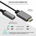 Elecbee HDMI to Mini for Display Port Converter Adapter Cable 4K X 2K HDMI Male to Female Video Cable