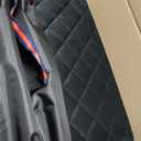 Reversible Dog Car Seat Cover for Back Seat, Waterproof Scratchproof Pet Backseat Protector, Large Sturdy Back Seat Extender with Detachable Hard Bottom, Dog Hammock for Car, Trucks, SUVs (Black)