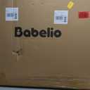 Babelio Removable & No Bottom Bar Baby Gate, 35.5-55" Hardware Mounted (Drill Needed)| Wide Walk-Thru| Auto-Close Safety Dog/Pet Gate for Stairs & Doorways (White, 35.5-55" W, 30" H)