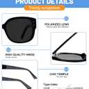 AEZUNI Trendy Reading Sunglasses Women Stylish Square Sun Readers UV Protection Glasses 1.0 1.5 2.0 2.5 3.0 3.5 (Not-bifocal