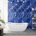 Livelynine Peel and Stick Countertops 24x394in Blue White Marble Countertop Peel Stick Wallpaper Waterproof Contact Paper for Bathroom Sink Counter Covers Kitchen Vinyl Countertop Wrap Renter Friendly