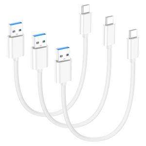 [1FT-3Packs] USB A to USB C Cable, 10Gbps High Speed Data sync and 60W Fast Charging for MacBook Pro,iPad Pro Air,iPhone 15,Portable SSD,Power Bank,Samsung S24,Note 20/10 Ultra 5G,Pixel