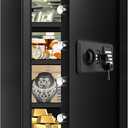 6.0 Cub Large Fireproof Safe Box for Home Use, Digital Security Safes Fireproof Waterproof with Combination Lock and 3 Removable Shelves, Anti-Theft Home Fire Safe for Document Money Valuables